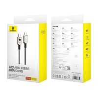 Baseus Cable USB-C to USB-C Unbreakable Braided 100W 1.0m White