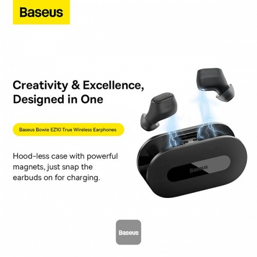 Baseus Headphones In Ear TWS Bowie EZ10 Black