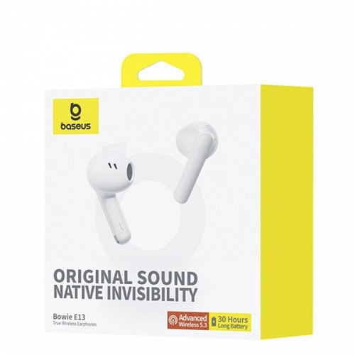 Baseus Headphones In Ear TWS Bowie E13 Moon White
