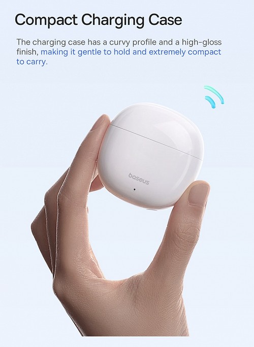 Baseus Headphones In Ear TWS Bowie E13 Moon White