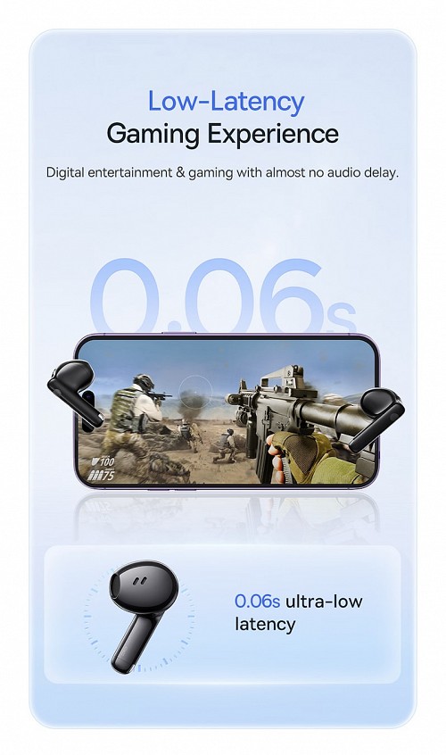 Baseus Headphones In Ear TWS Bowie E13 Moon White