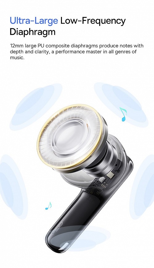 Baseus Headphones In Ear TWS Bowie E13 Moon White