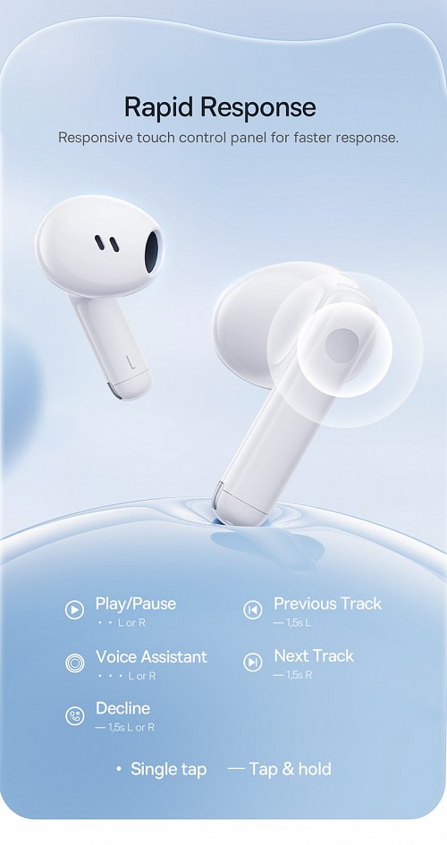 Baseus Headphones In Ear TWS Bowie E13 Galaxy Black