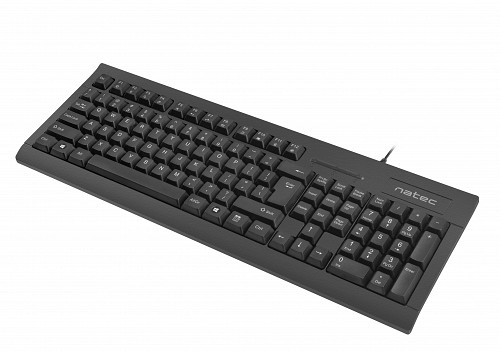 Natec MORAY Wired Keyboard with ID Card Reader Black