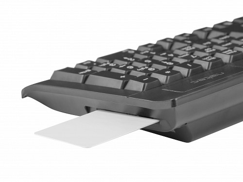 Natec MORAY Wired Keyboard with ID Card Reader Black