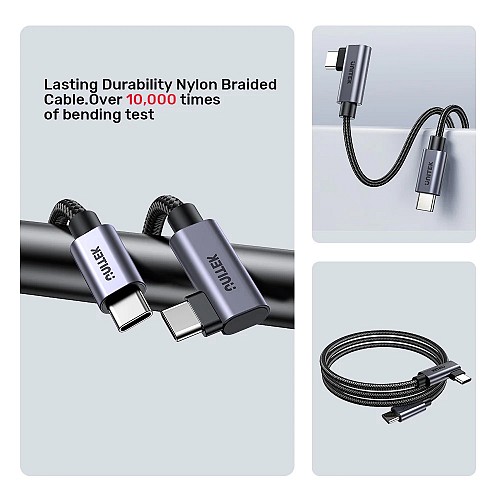 Unitek MC USB-C Cable PD100W L-Shape 5.0m C14123BK-5M