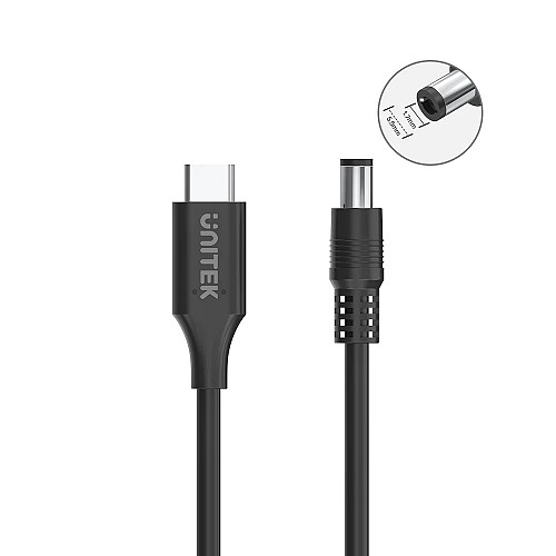 Unitek UCL USB-C to DC Cable 1.8m 65W for Acer 5.5*1.7mm C14119BK