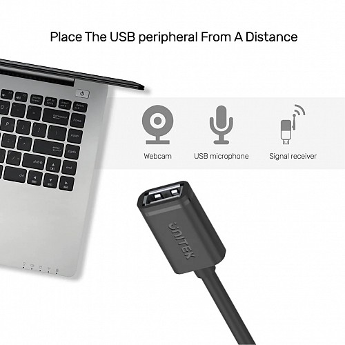 Unitek UCE USB-A 2.0 Extension Cable 5.0m Y-C418GBK