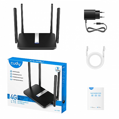 Cudy WR AC1200 Dual Band Wi-Fi 4G Router LT500