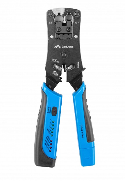 Lanberg 2in1 Crimping Tool & Cable Tester RJ45/RJ11/RJ12