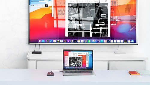 Verbatim Share My Screen USB-C Wireless Display Adapter 1080P with Hub WDA-01