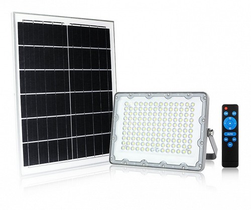 GBC ON LED PRO 200 Solar LED Floodlight with Panel and Battery 200W