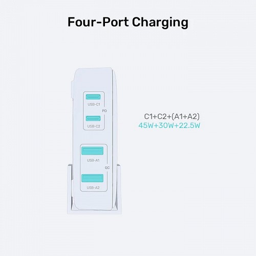 Unitek Charge Desktop 100W 4in1 GaN Charger Black P1229ABK