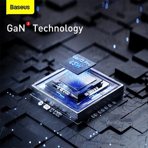 Baseus Charger Desktop 65W 2C+2U EU+100W USB-C Cable Black