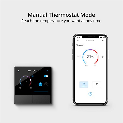 Sonoff Wifi Smart NS Panel with Touch screen White