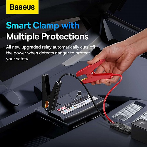 Baseus Car Jump Start Booster & Powerbank 6000mAh 600A ALPHA Black
