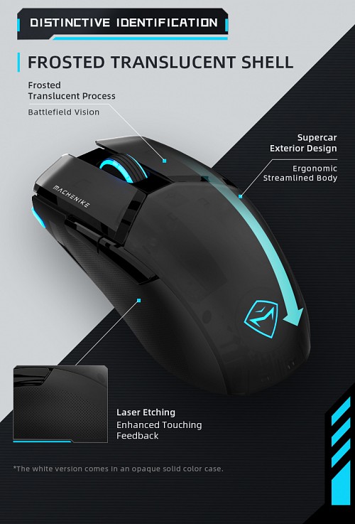 Machenike M7 Pro Wireless Gaming Mouse White