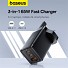 Baseus Charger Wall 65W USB-Cx2/USB-A UK+100W USB-C Cable Black