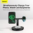 Baseus Charger Desktop Wireless 20W 3-in-1 SWAN Black