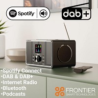 Majority BARD 2.1 Mini HiFi 100W with 2 x 4inch Speakers and 5inch Sub FM Radio, USB, Internet Radio, Bluetooth & Alarm