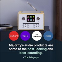 Majority Homerton 2 Mini HiFi with FM Radio, CD Player, Bluetooth, USB & Internet Radio