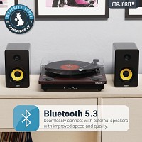 Majority MOTO Turntable Audio Technica Cartridge Digital Record, Cut & BT