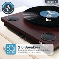 Majority MOTO Turntable Audio Technica Cartridge Digital Record, Cut & BT