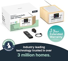 Majority Homerton 2 Mini HiFi with FM Radio, CD Player, Bluetooth, USB & Internet Radio