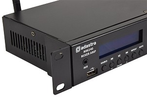 Adastra MM240 Rackmount Amplifier 2x120W@4ohms USB/BT/FM 953.030UK
