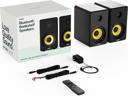 Majority D40X Active Speakers 70W 4 BT/USB/SD (pair)