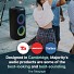 Majority P300 Portable Karaoke Speaker 300W Bluetooth USB FM Wired Mic