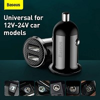 Baseus GRAIN Pro Car Charger 4.8A Black