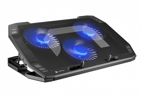 Natec ORIOLE Laptop Cooling Stand 17.3 with 3 Fans/LED/2xUSB