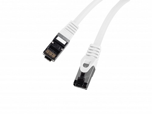 Lanberg Patch Cable CAT8.1 S/FTP CU LSZH 0.5m White