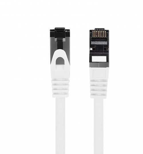 Lanberg Patch Cable CAT8.1 S/FTP CU LSZH 0.5m White