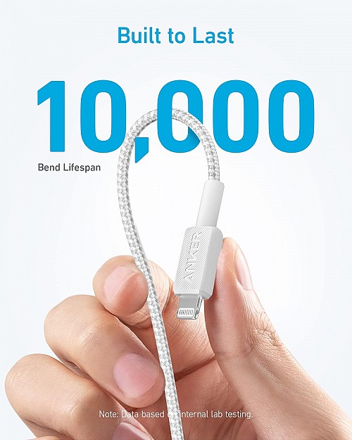 Anker Mobile Cable USB C to MFI 0.9m 322 White