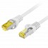 Lanberg Patch Cable CAT6A S/FTP CU LSZH 0.5m Grey
