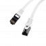 Lanberg Patch Cable CAT8.1 S/FTP CU LSZH 0.5m White