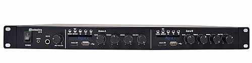 Adastra A14 2 x Independent Stereo Zones Amplifier 2x2x50W & 2x Media Players BT/USB/FM 953.414UK