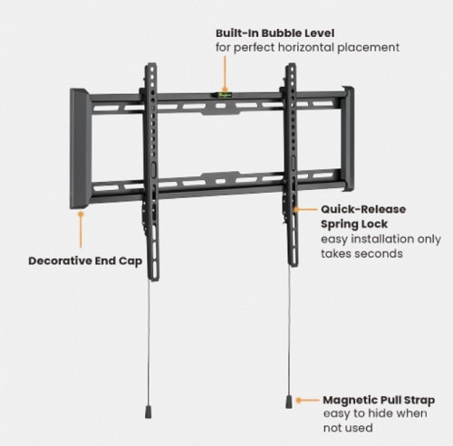 Brateck TV Mount 60x40 Fixed 75kg LP77-46F