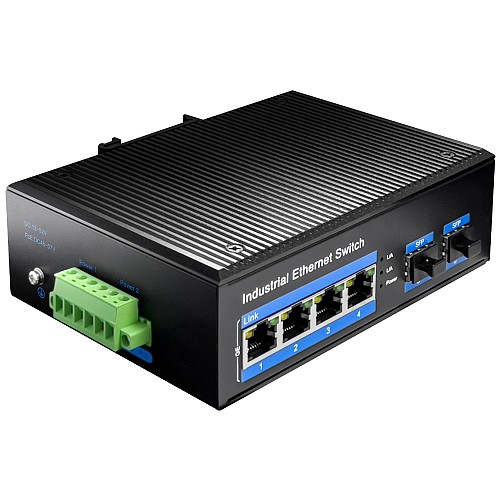 Cudy Switch Gigabit Ethernet 4-Ports + 2SFP Industrial IG1004S2