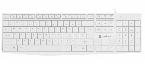 Natec NAUTILUS Wired Keyboard White