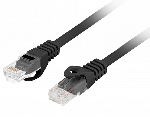 Lanberg Patch Cable CAT.6 UTP CU LSZH 0.5m Black