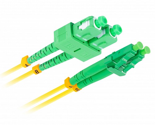 Lanberg Fiber Optic Patch Cord SM SC/APC-LC/APC Duplex LSZH 2.0m