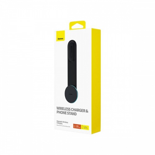 Baseus C02 Pro Wireless Dashboard Magnetic Car Charger Black