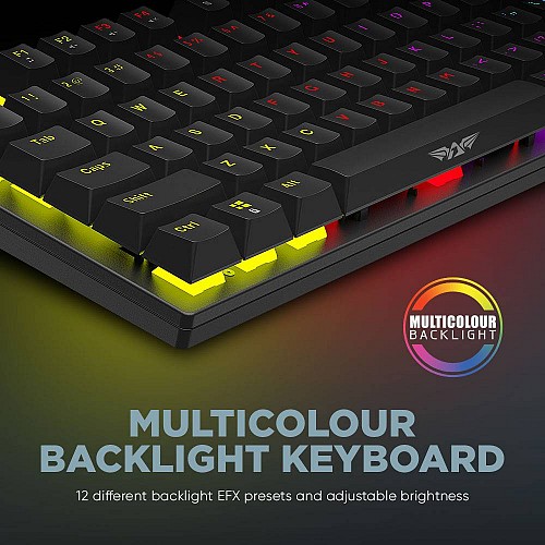 Armaggeddon MKA-2C Neo White Mechanical Gaming Keyboard 87 Brown Keys