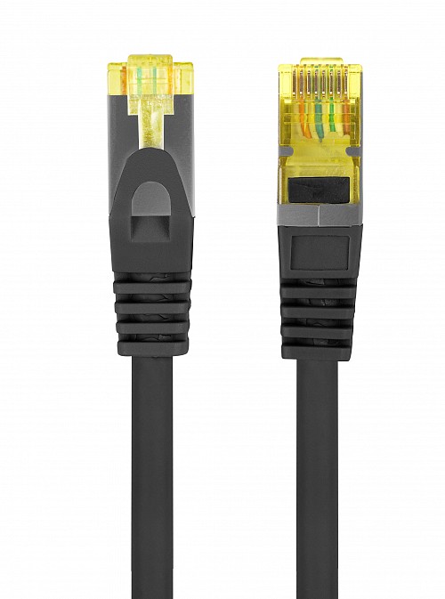 Lanberg Patch Cable CAT.6A S/FTP CU LSZH 0.25m Black
