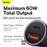 Baseus Golden Contactor Max Car Charger U+C 60W Dark Gray
