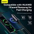 Baseus Golden Contactor Max Car Charger U+C 60W Dark Gray