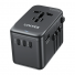 Unitek World Travel Adapter & 100W Charger EU/UK/US 4xUSBC+1xUSBA P1123A